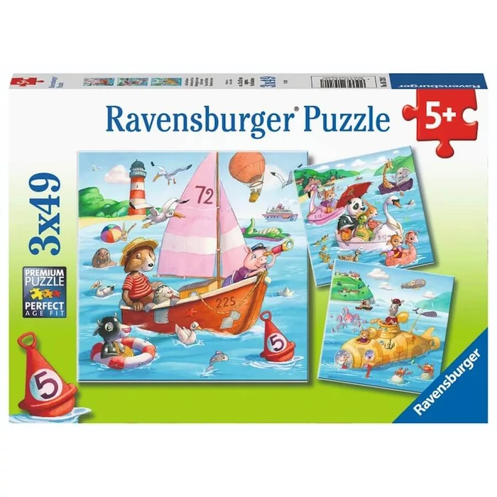 Ravensburger 05720 - Vízen - 3 x 49 db-os puzzle