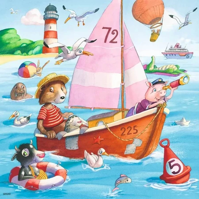 Ravensburger 05720 - Vízen - 3 x 49 db-os puzzle