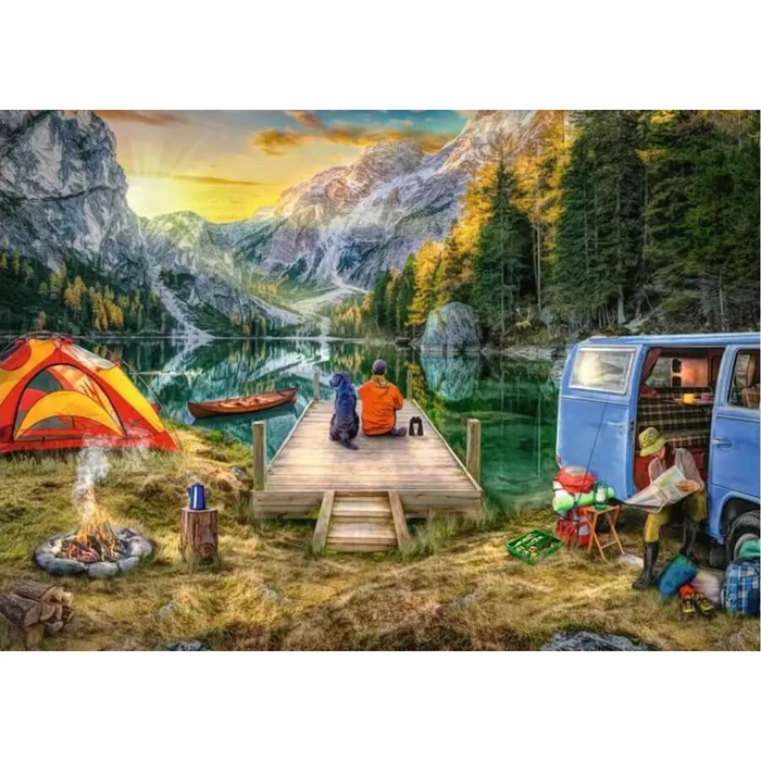 Ravensburger 12000076 - Nyugodt kempingezés - 1000 db-os puzzle