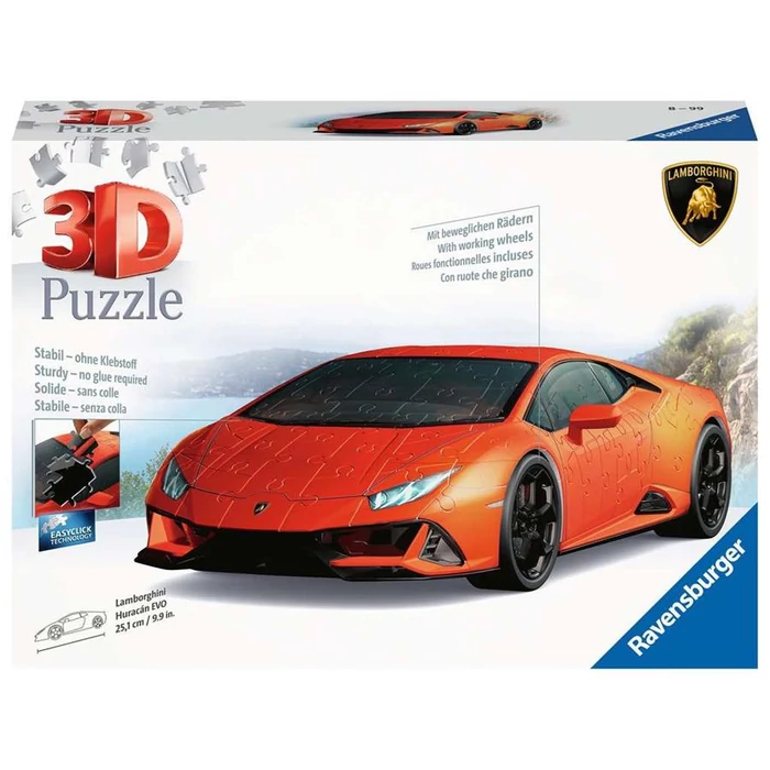 Ravensburger 11238 - Lamborghini Huracan EVO - 108 db-os 3D puzzle