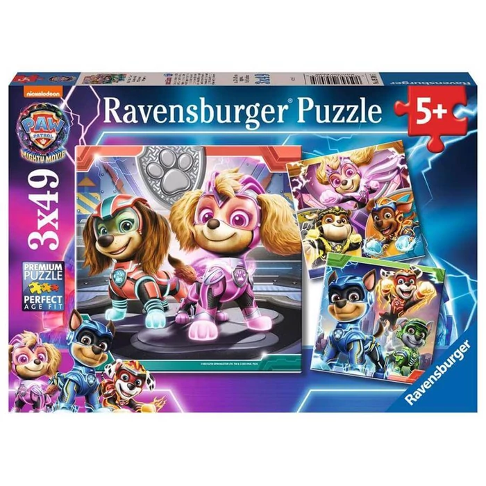 Ravensburger 05708 - Mancs Őrjárat - A film - 3 x 49 db-os puzzle