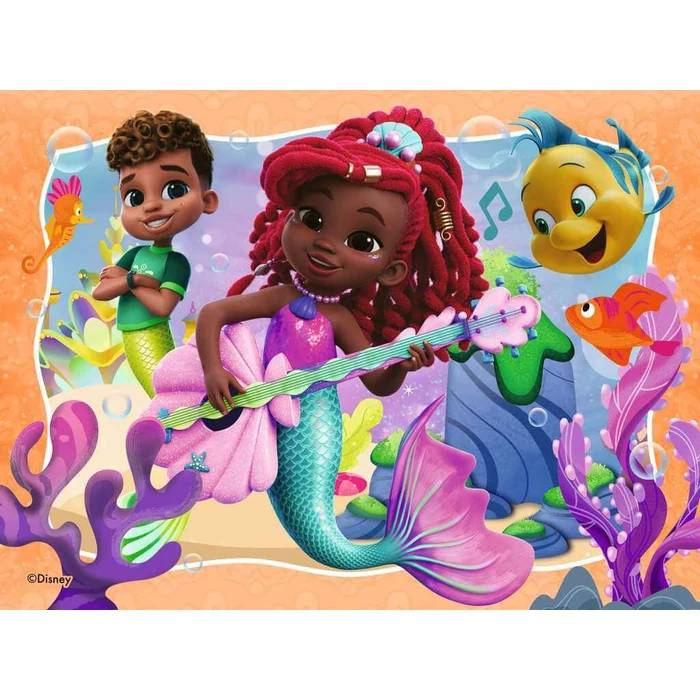 Ravensburger 12004024 - Disney - Ariel - 4 az 1-ben puzzle (12,16,20,24 db-os) puzzle