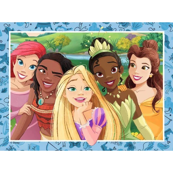 Ravensburger 03156 - Disney Princess - 4 az 1-ben puzzle (12,16,20,24 db-os)-os puzzle