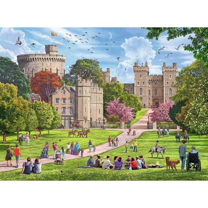 Ravensburger 17140 - Happy Days - Királyi rezidenciák - 4 x 500 db-os puzzle