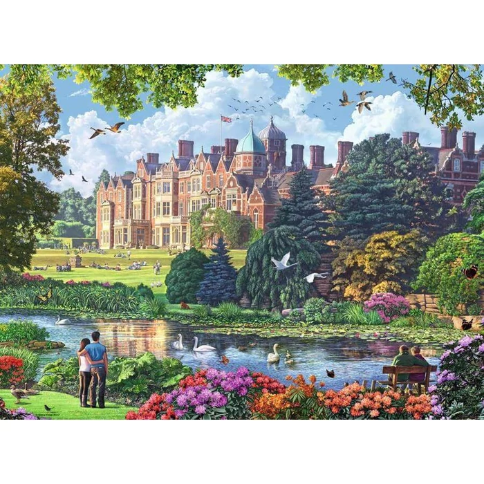 Ravensburger 17140 - Happy Days - Királyi rezidenciák - 4 x 500 db-os puzzle