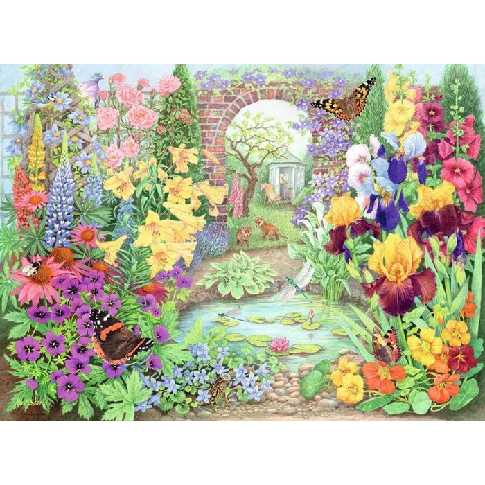 Ravensburger 17139 - Happy Days - Mesés kertek - 4 x 500 db-os puzzle
