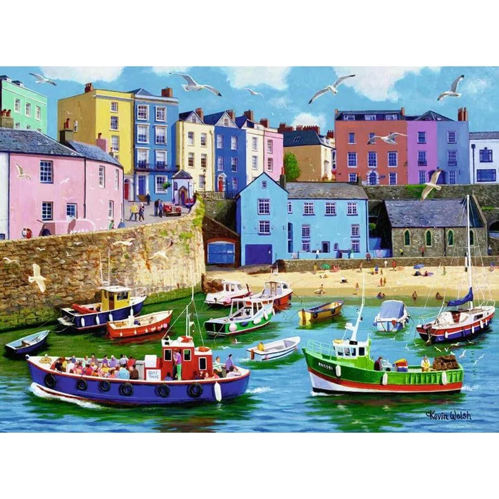 Ravensburger 12001527 - Happy Days - Nyaralás brit módra - 4 x 500 db-os puzzle