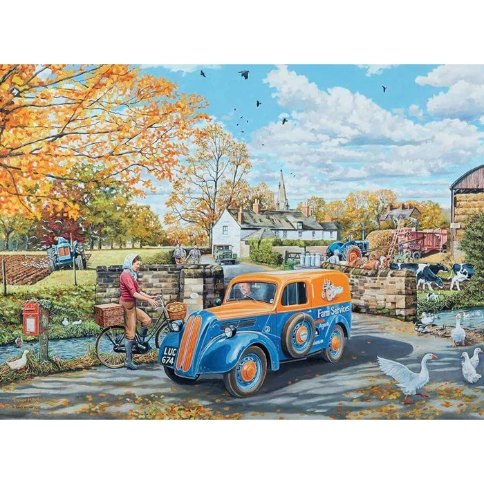 Ravensburger 16578 - Happy Days - Vidéki nosztalgia - 4 x 500 db-os puzzle