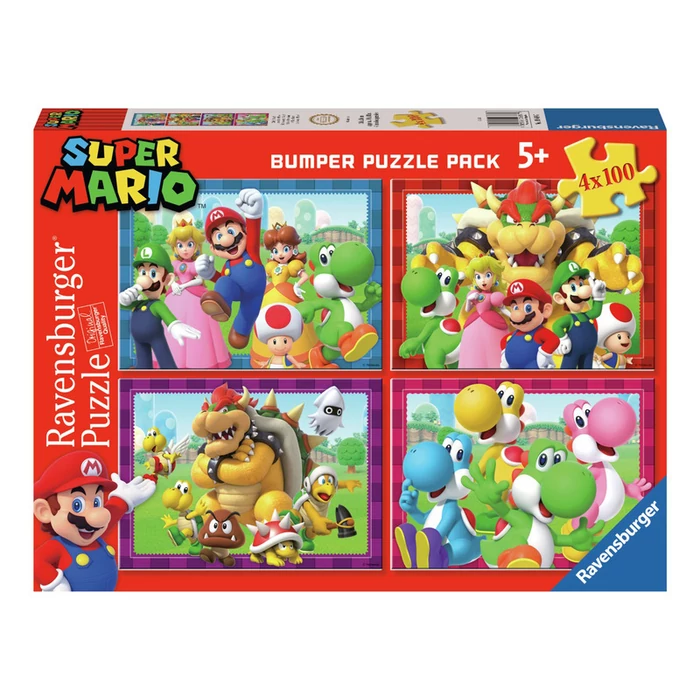 Ravensburger 05689 - Super Mario - 4 x 100 db-os puzzle