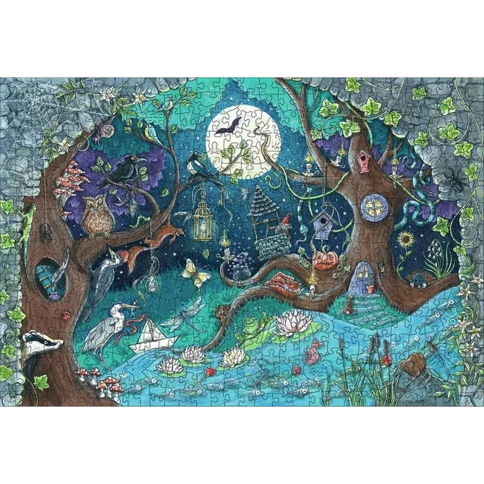 Ravensburger 17516 - WOODEN - Fantasy Forest - 500 db-os fa puzzle