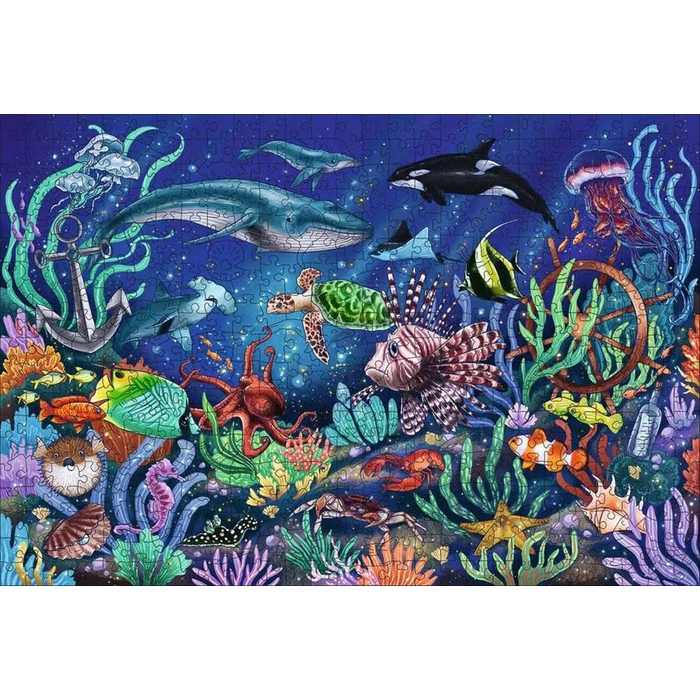 Ravensburger 17515 - WOODEN - Under the Sea - 500 db-os fa puzzle
