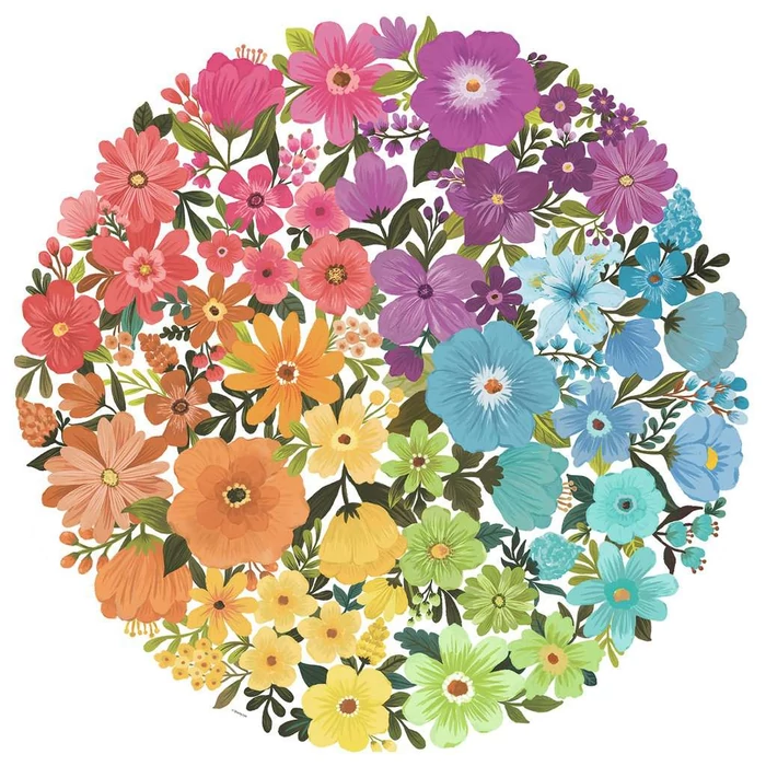 Ravensburger 17167 Virágok - 500 db-os kör puzzle
