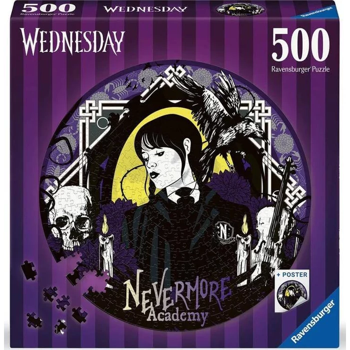 Ravensburger 17573 - Wednesday - 500 db-os kör puzzle