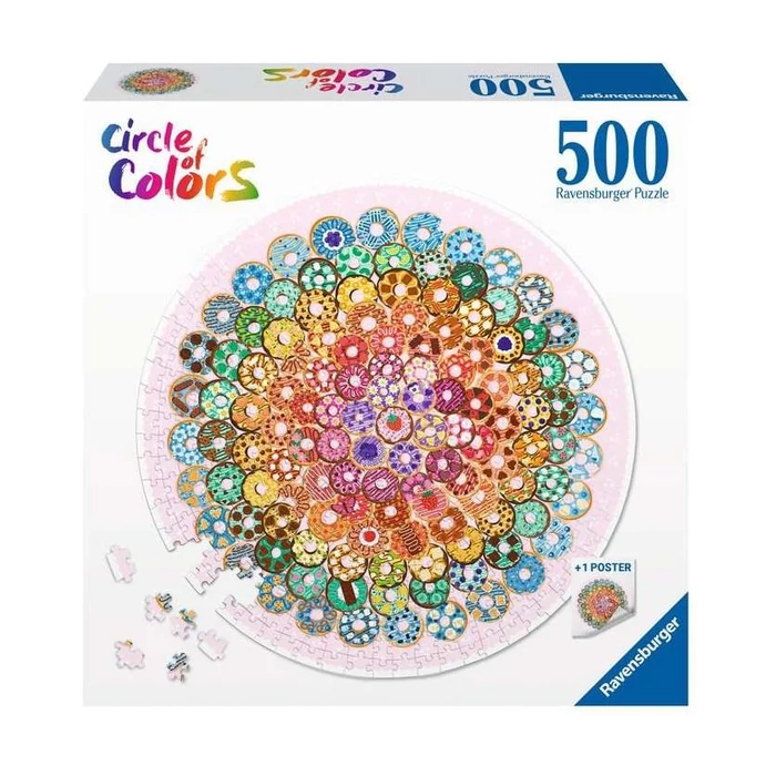 Ravensburger 17346 - Circle of Colors - Donuts - 500 db-os puzzle