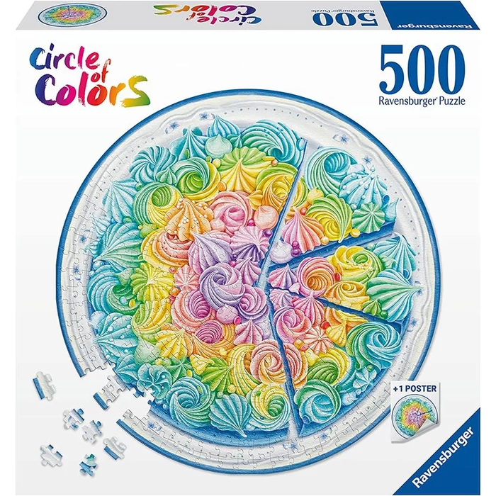 Ravensburger 17349 - Circle of Colors - Rainbow Cake - 500 db-os puzzle