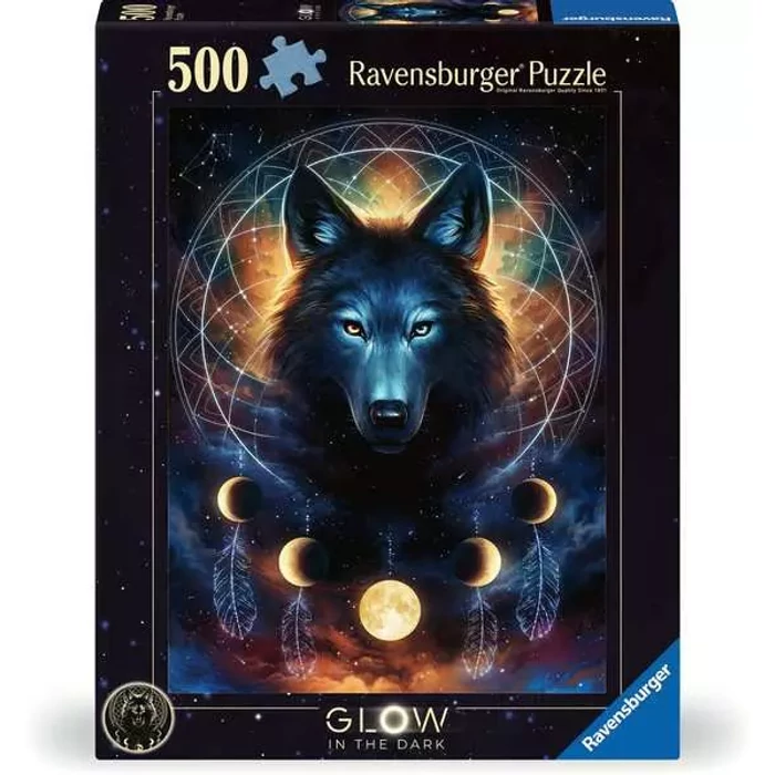 Ravensburger 12000442 - Farkas - 500 db-os Fluoreszkáló puzzle