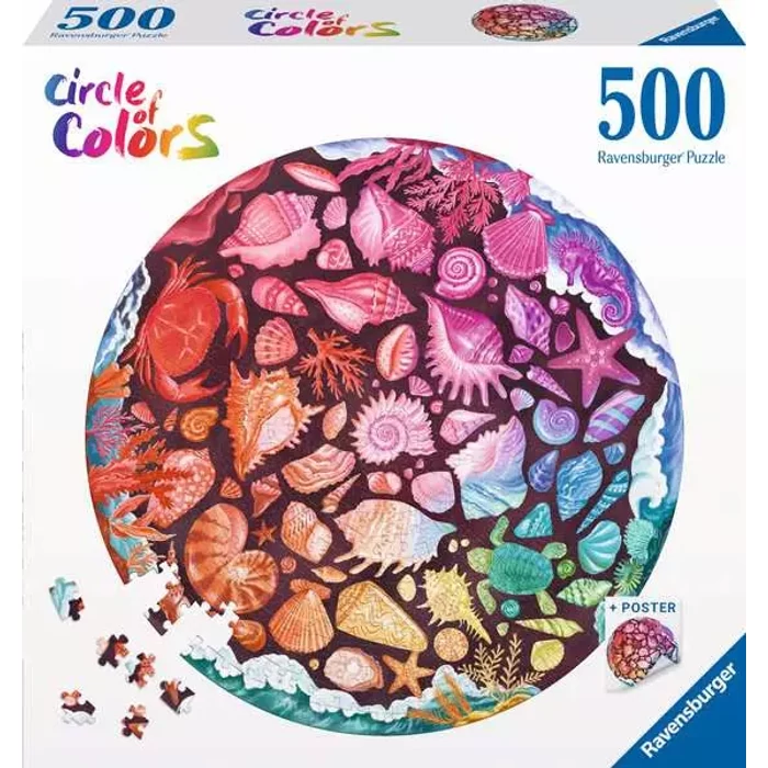 Ravensburger 12000823 - Circle of Colors - Kagylók - 500 db-os puzzle