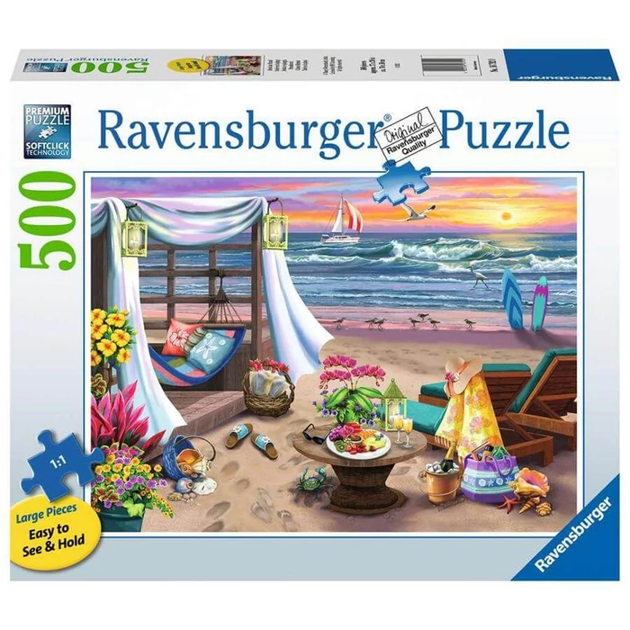 Ravensburger 16792 - Tengerparti pihenés - 500 db-os puzzle