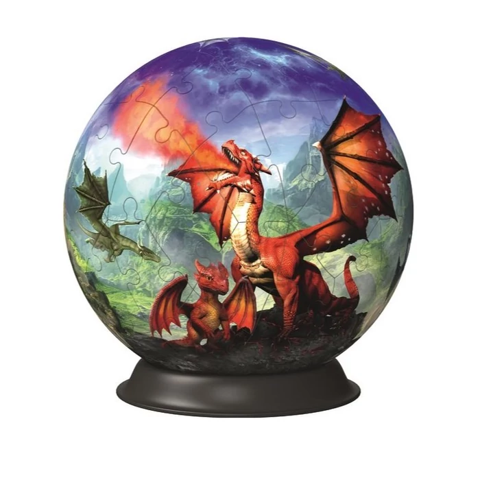 Ravensburger 11565 - Misztikus sárkányok - 72 db-os 3D gömb puzzle