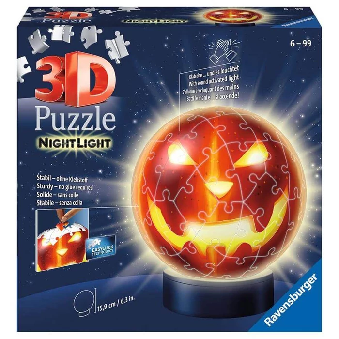 Ravensburger 11253 - Töklámpás - 72 db-os 3D világító gömb puzzle