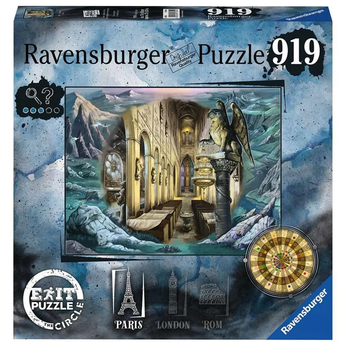 Ravensburger 17304 - Párizs - 919 db-os Exit puzzle: Circle