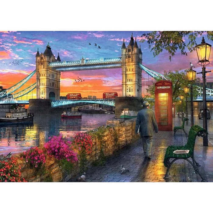 Ravensburger 15033 - A Tower Bridge naplementében - 1000 db-os puzzle