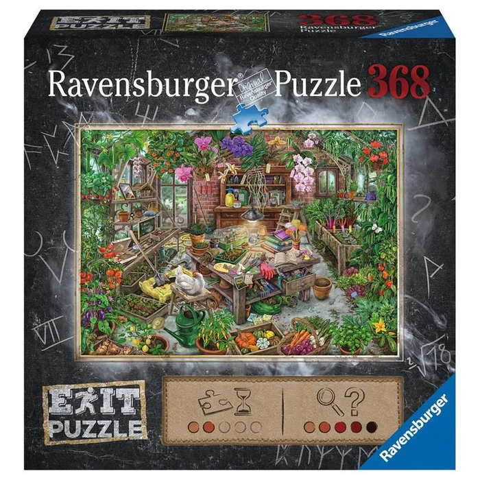 Ravensburger 16483 - Az üvegházban - 368 db-os Exit puzzle 