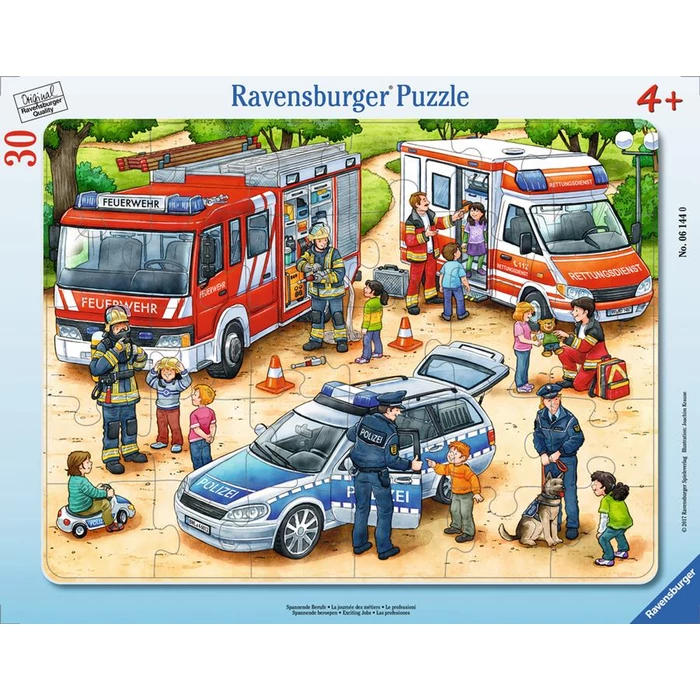 Ravensburger 06144 - Izgalmas hivatások - 30 db-os keretes puzzle