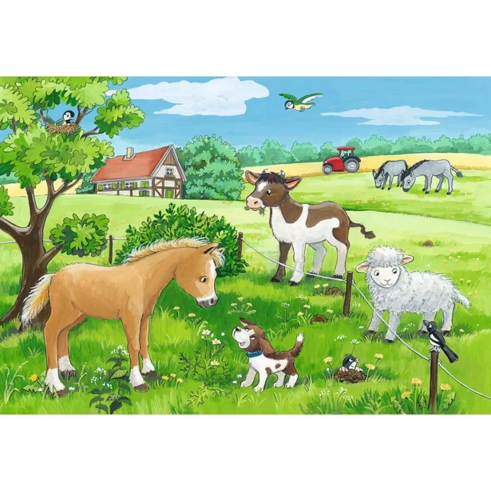 Ravensburger 07582 - Háziállat kölykök - 2 x 12 db-os puzzle