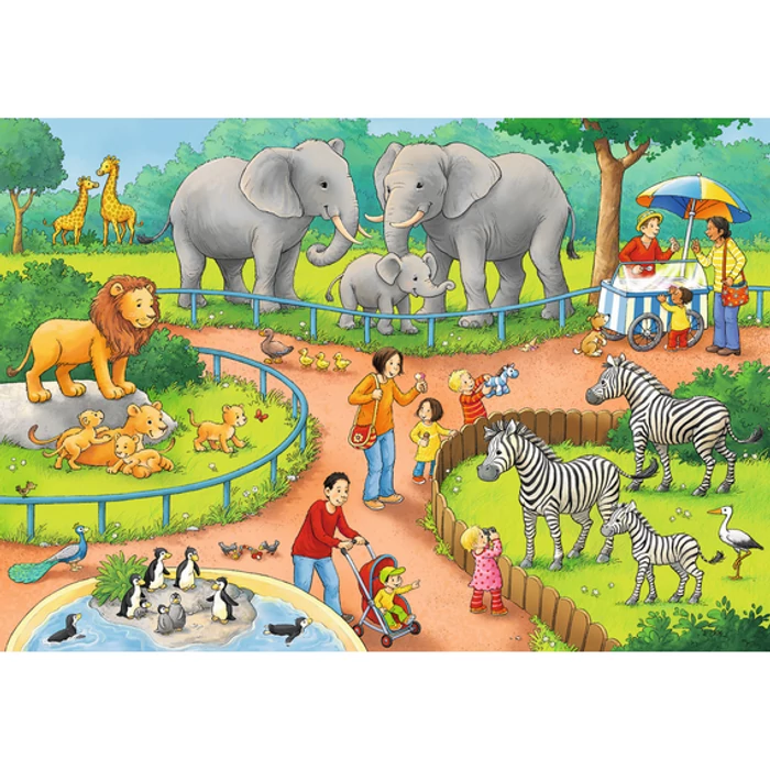 Ravensburger 07813 - Az állatkertben - 2 x 24 db-os puzzle