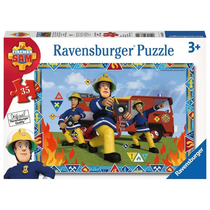 Ravensburger 08670 - Sam, a tűzoltó - 35 db-os puzzle
