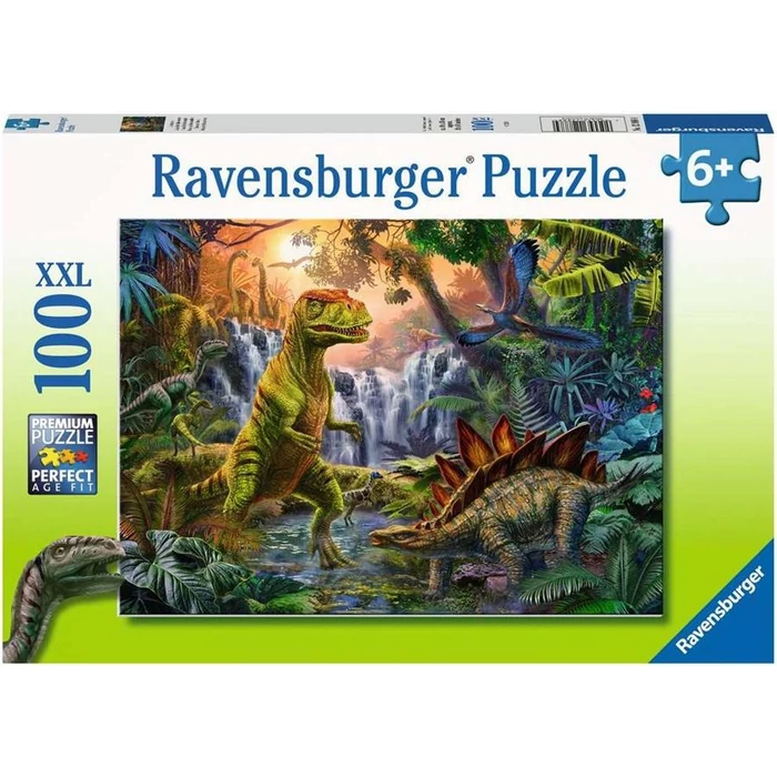 Ravensburger 12888 - Dinoszaurusz oázis - 100 db-os XXL puzzle