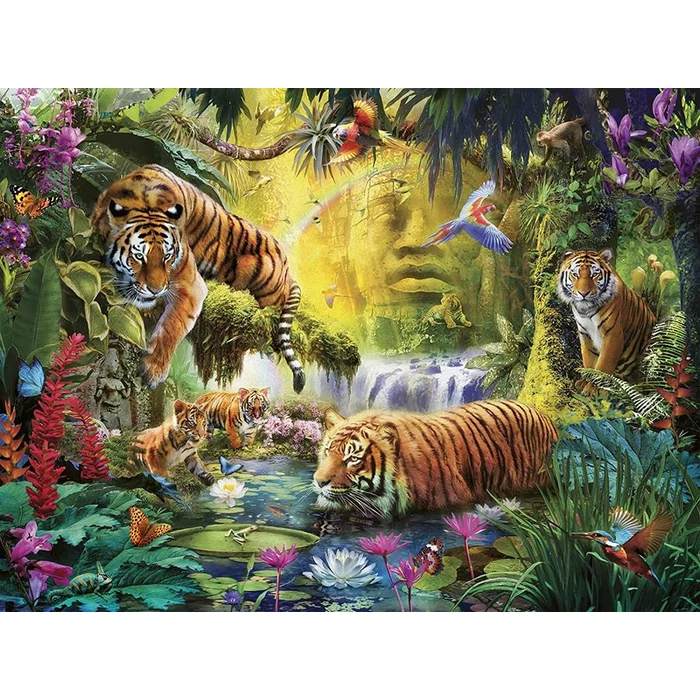 Ravensburger 16005 - Békés tigrisek - 1500 db-os puzzle