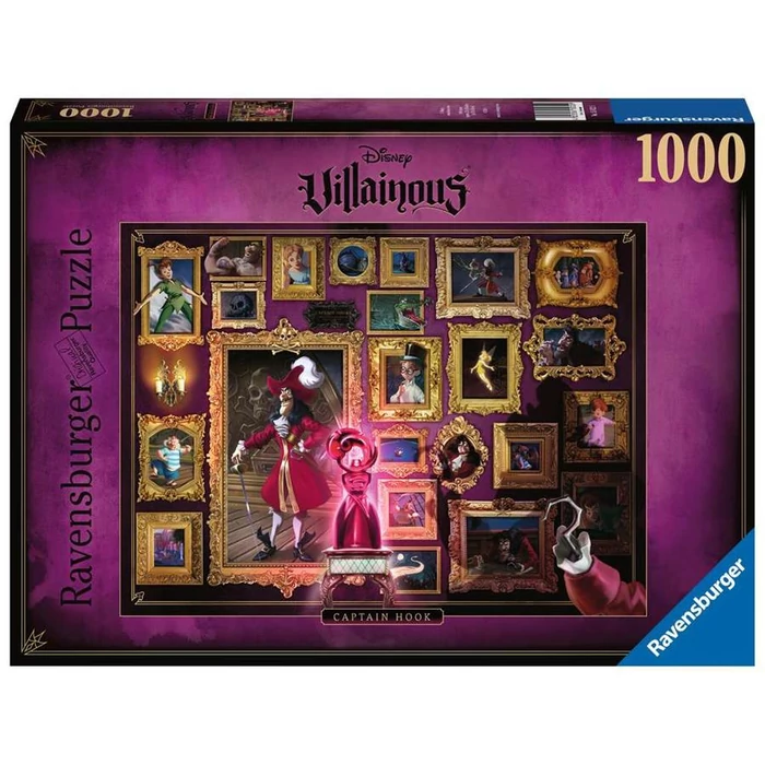Ravensburger 15022 - Disney gonoszai - Hook kapitány - 1000 db-os puzzle