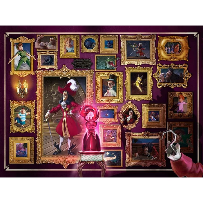 Ravensburger 15022 - Disney gonoszai - Hook kapitány - 1000 db-os puzzle