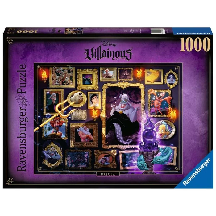 Ravensburger 15027 - Disney gonoszai - Ursula - 1000 db-os puzzle
