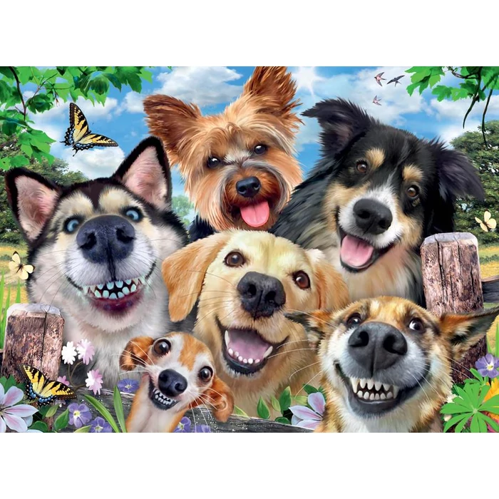 Ravensburger 16425 - Selfies - Boldog kutyák - 500 db-os puzzle
