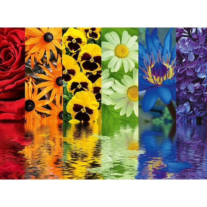Ravensburger 16446 - Virágok tükörképpel - 500 db-os puzzle