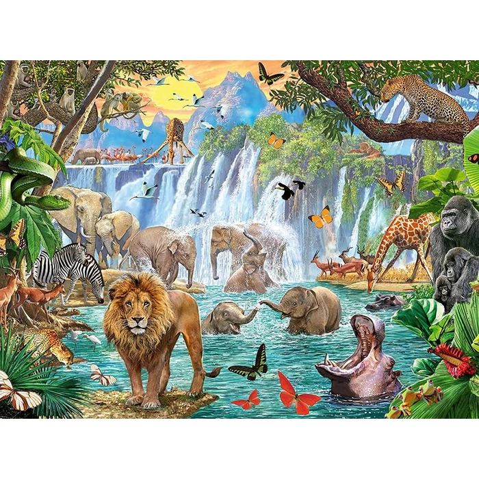 Ravensburger 16461 - Szafari a vízesésnél - 1500 db-os puzzle