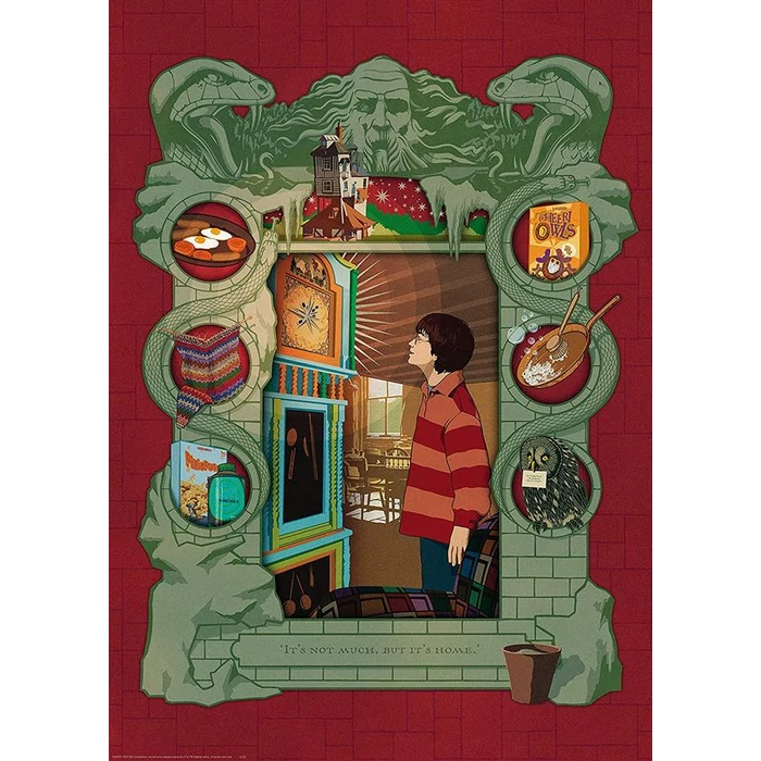 Ravensburger 16516 - Harry Potter - Otthon a Weasley családdal - 1000 db-os puzzle