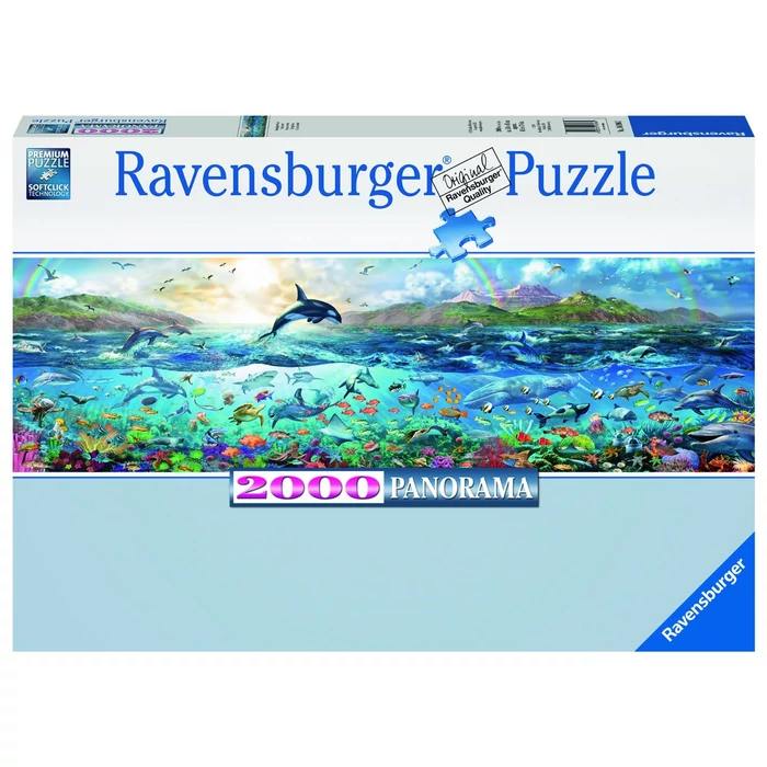 Ravensburger 16696 - Panoráma puzzle - Az óceán élővilága - 2000 db-os puzzle