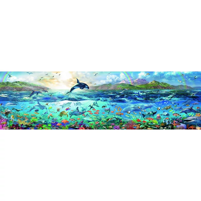 Ravensburger 16696 - Panoráma puzzle - Az óceán élővilága - 2000 db-os puzzle