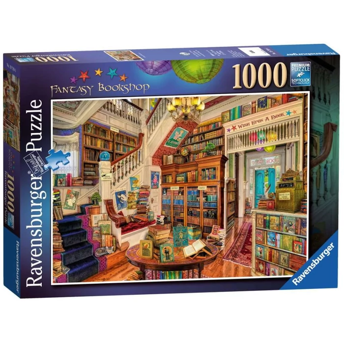 Ravensburger 19799 - Fantázia könyvesbolt - 1000 db-os puzzle