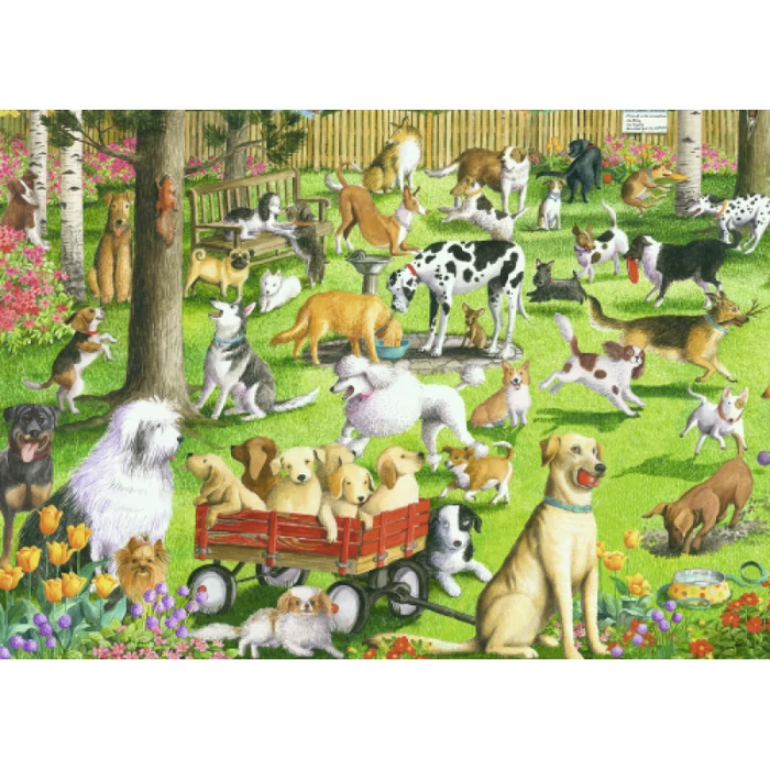 Ravensburger 14870 - A kutyaparkban - 500 db-os puzzle