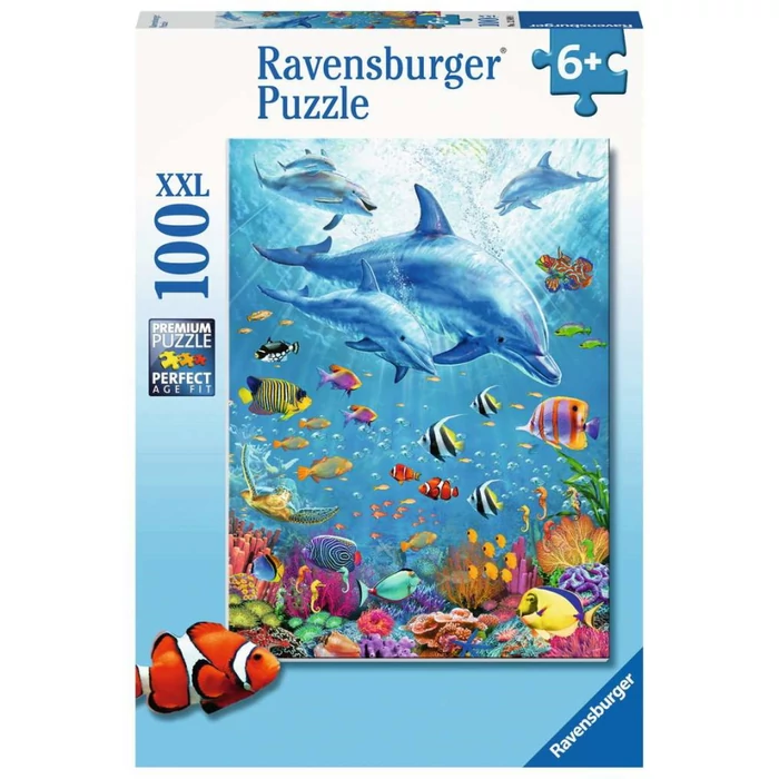 Ravensburger 12889 - Delfinek - 100 db-os XXL puzzle