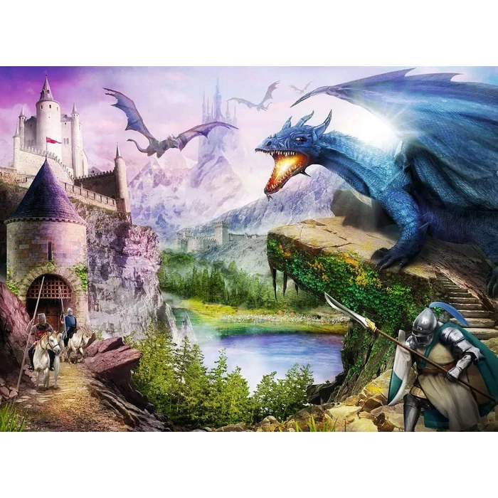 Ravensburger 12911 - Sárkányhegy - 200 db-os XXL puzzle