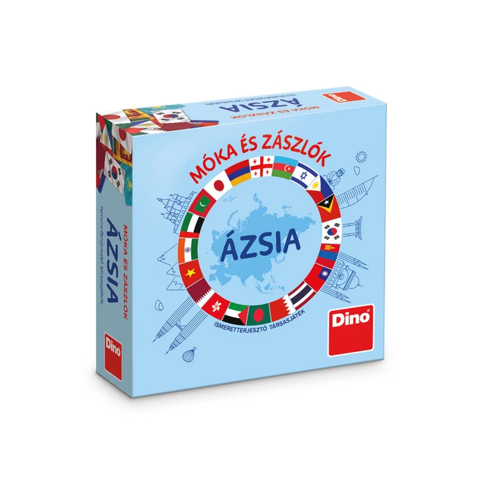 Dino Társasjáték Móka és zászlók - Ázsia (731806)