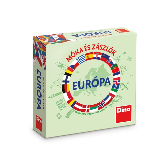 Dino Társasjáték Móka és zászlók - Európa (731790)