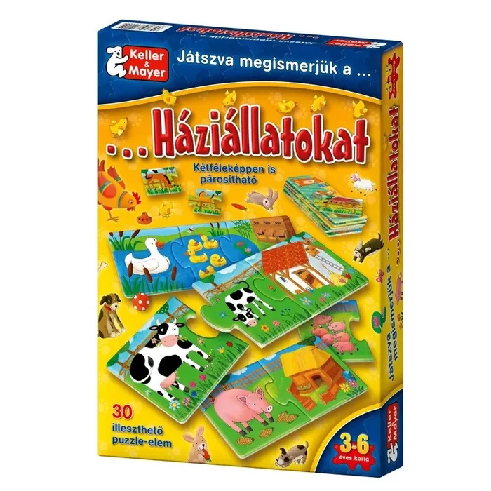 Játszva megismerjük a háziállatokat puzzle (71215)