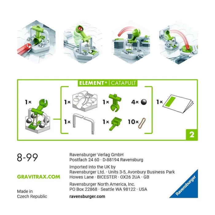 Ravensburger - GraviTrax katapult kiegészítő készlet (22411)